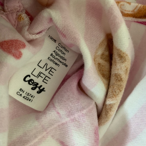 NWT PJ Salvage Set pajamas size M Brunch Club 🧇🍓☕️ - Picture 5 of 6